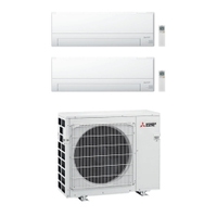 Immagine di Mitsubishi MSZ-BT R32 Climatizzatore a parete dual split inverter Wi-Fi bianco | unità esterna VFHZ 5.3 kW unità interne 7000+7000 BTU MXZ-2F53VFHZ+MSZ-BT[20|20]VGK