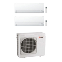 Immagine di Mitsubishi MSZ-BT R32 Climatizzatore a parete dual split inverter Wi-Fi bianco | unità esterna 6.8 kW unità interne 7000+7000 BTU MXZ-3F68VF+MSZ-BT[20|20]VGK