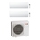 Immagine di Mitsubishi MSZ-BT R32 Climatizzatore a parete dual split inverter Wi-Fi bianco | unità esterna 7.2 kW unità interne 12000+12000 BTU MXZ-4F72VF+MSZ-BT[35|35]VGK