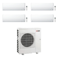 Immagine di Mitsubishi MSZ-BT R32 Climatizzatore a parete quadri split inverter Wi-Fi bianco | unità esterna 8.3 kW unità interne 7000+7000+7000+7000 BTU MXZ-4F83VFHZ+MSZ-BT[20|20|20|20]VGK