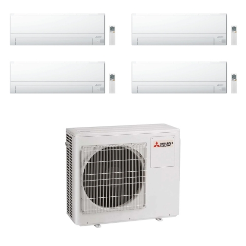 Immagine di Mitsubishi MSZ-BT R32 Climatizzatore a parete quadri split inverter Wi-Fi bianco | unità esterna 10.2 kW unità interne 9000+9000+9000+12000 BTU MXZ-5F102VF+MSZ-BT[25|25|25|35]VGK