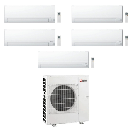 Immagine di Mitsubishi MSZ-BT R32 Climatizzatore a parete penta split inverter Wi-Fi bianco | unità esterna 12 kW unità interne 7000+7000+7000+7000+7000 BTU MXZ-6F120VF+MSZ-BT[20|20|20|20|20]VGK