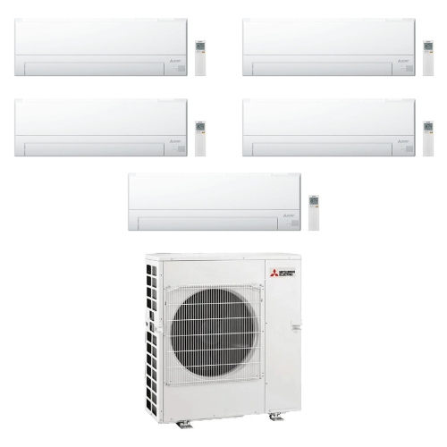 Immagine di Mitsubishi MSZ-BT R32 Climatizzatore a parete penta split inverter Wi-Fi bianco | unità esterna 12 kW unità interne 7000+7000+7000+7000+7000 BTU MXZ-6F120VF+MSZ-BT[20|20|20|20|20]VGK