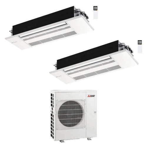 Immagine di Mitsubishi MLZ-KP Cassetta a una via R32 Climatizzatore a cassetta dual split inverter | unità esterna 8.3 kW unità interne 12000+12000 BTU MXZ-4F83VFHZ+MLZ-KP[35|35]VF