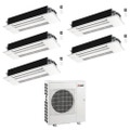 Immagine di Mitsubishi MLZ-KP Cassetta a una via R32 Climatizzatore a cassetta penta split inverter bianco | unità esterna 12 kW unità interne 7000+7000+7000+7000+7000 BTU MXZ-6F120VF+MLZ-KY[20|20|20|20|20]VG