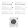Immagine di Mitsubishi MSZ-EF Kirigamine Zen R32 Climatizzatore a parete esa split inverter Wi-Fi bianco | unità esterna 12 kW unità interne 5000+5000+5000+7000+7000+7000 BTU MXZ-6F120VF+MSZ-EF[18|18|18|22|22|22]VGKW