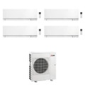 Immagine di Mitsubishi MSZ-EF Kirigamine Zen R32 Climatizzatore a parete quadri split inverter Wi-Fi bianco | unità esterna 12 kW unità interne 9000+9000+15000+15000 BTU MXZ-6F120VF+MSZ-EF[25|25|42|42]VGKW
