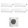 Mitsubishi MSZ-EF Kirigamine Zen R32 Climatizzatore a parete quadri split inverter Wi-Fi bianco | unità esterna 12 kW unità interne 7000+7000+9000+9000 BTU MXZ-6F120VF+MSZ-EF[22|22|25|25]VGKW