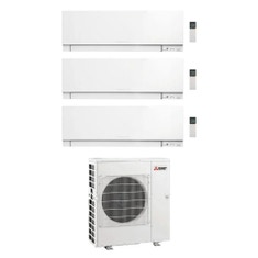 Immagine di Mitsubishi MSZ-EF Kirigamine Zen R32 Climatizzatore a parete trial split inverter Wi-Fi bianco | unità esterna 8.3 kW unità interne 5000+9000+12000 BTU MXZ-4F83VFHZ+MSZ-EF[18|25|35]VGKW