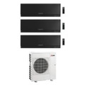 Immagine di Mitsubishi MSZ-EF Kirigamine Zen R32 Climatizzatore a parete trial split inverter Wi-Fi nero | unità esterna 8.3 kW unità interne 7000+9000+12000 BTU MXZ-4F83VFHZ+MSZ-EF[22|25|35]VGKB
