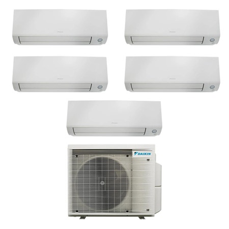 Immagine di Daikin PERFERA ALL SEASON R32 Climatizzatore a parete penta split inverter Wi-Fi bianco | unità esterna 7.8 kW unità interne 5000+5000+5000+5000+5000 BTU 5MXM90A9+CTXM[15|15|15|15|15]A