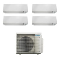 Immagine di Daikin PERFERA ALL SEASON R32 Climatizzatore a parete quadri split inverter Wi-Fi bianco | unità esterna 7.4 kW unità interne 7000+7000+12000+15000 BTU 4MXM80A9+FTXM[20|20|35|42]A