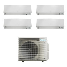 Immagine di Daikin PERFERA ALL SEASON R32 Climatizzatore a parete quadri split inverter Wi-Fi bianco | unità esterna 6.8 kW unità interne 5000+5000+5000+5000 BTU 4MXM68A9+CTXM[15|15|15|15]A