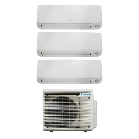 Immagine di Daikin PERFERA ALL SEASON R32 Climatizzatore a parete trial split inverter Wi-Fi bianco | unità esterna 7.8 kW unità interne 5000+5000+5000 BTU 5MXM90A9+CTXM[15|15|15]A