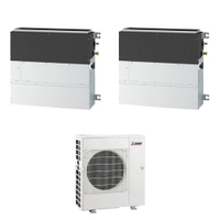 Immagine di Mitsubishi SFZ-M R32 Climatizzatore parete/pavimento dual split inverter | unità esterna 8.3 kW unità interne 9000+12000 BTU MXZ-4F83VFHZ+SFZ-M[25|35]VA