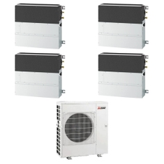 Immagine di Mitsubishi SFZ-M R32 Climatizzatore parete/pavimento quadri split inverter | unità esterna 8.3 kW unità interne 9000+9000+9000+9000 BTU MXZ-4F83VFHZ+SFZ-M[25|25|25|25]VA
