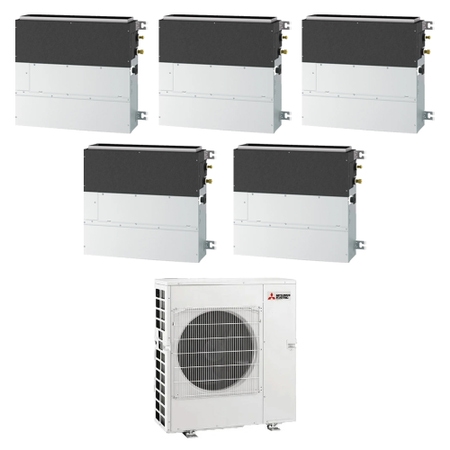 Immagine di Mitsubishi SFZ-M R32 Climatizzatore parete/pavimento penta split inverter | unità esterna 12 kW unità interne 9000+9000+9000+9000+12000 BTU MXZ-6F120VF+SFZ-M[25|25|25|25|35]VA