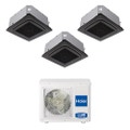 Immagine di Haier CASSETTE R32 Climatizzatore a cassetta trial split inverter Wi-Fi nero | unità esterna 7 kW unità interne 9000+12000+12000 BTU 3U70S2SR5FA+AB[25|35|35]S2SC2FA(H)-B