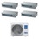 Immagine di Haier CANALIZZATO SLIM Bassa pressione R32 Climatizzatore canalizzabile quadri split inverter Wi-Fi | unità esterna 9 kW unità interne 9000+9000+12000+18000 BTU 5U90S2SS5FA+AD[25|25|35|50]S2SS1FA(H)