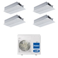 Immagine di Haier CASSETTE A 1 VIA R32 Climatizzatore a cassetta quadri split inverter Wi-Fi | unità esterna 7.5 kW unità interne 9000+9000+9000+12000 BTU 4U75S2SR5FA+AB[25|25|25|35]S2SA1FA(H)