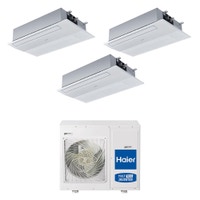 Immagine di Haier CASSETTE A 1 VIA R32 Climatizzatore a cassetta trial split inverter Wi-Fi | unità esterna 8.5 kW unità interne 9000+9000+12000 BTU 4U85S2SR5FA+AB[25|25|35]S2SA1FA(H)