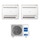 Haier CONSOLE R32 Climatizzatore console da pavimento dual split inverter bianco | unità esterna 5 kW unità interne 9000+15000 BTU 2U50S2SM1FA-3+AF[25|42]S2SD1FA(D)