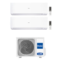 Immagine di Haier EXPERT R32 Climatizzatore a parete dual split inverter Wi-Fi bianco | unità esterna 5 kW unità interne 12000+15000 BTU 2U50S2SM1FA-3+AS[35]XCAHRA+AS[42]XCAHRA-1