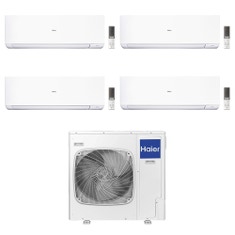 Immagine di Haier EXPERT R32 Climatizzatore a parete quadri split inverter Wi-Fi bianco | unità esterna 12.5 kW unità interne 9000+9000+15000+24000 BTU 5U125S2SN1FA+AS[25|25|71]XCAHRA+AS[42]XCAHRA-1