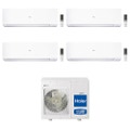 Immagine di Haier EXPERT R32 Climatizzatore a parete quadri split inverter Wi-Fi bianco | unità esterna 7.5 kW unità interne 7000+12000+12000+15000 BTU 4U75S2SR5FA+AS[20|35|35]XCAHRA+AS[42]XCAHRA-1