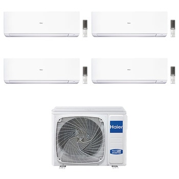 Immagine di Haier EXPERT R32 Climatizzatore a parete quadri split inverter Wi-Fi bianco | unità esterna 9 kW unità interne 9000+9000+9000+15000 BTU 5U90S2SS5FA+AS[25|25|25]XCAHRA+AS[42]XCAHRA-1