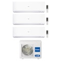 Immagine di Haier EXPERT R32 Climatizzatore a parete trial split inverter Wi-Fi bianco | unità esterna 7 kW unità interne 9000+9000+15000 BTU 3U70S2SR5FA+AS[25|25]XCAHRA+AS[42]XCAHRA-1