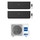 Haier EXPERT R32 Climatizzatore a parete dual split inverter Wi-Fi nero | unità esterna 4 kW unità interne 9000+9000 BTU 2U40S2SM1FA+AS[25|25]XCAHRA-MB
