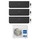 Haier EXPERT R32 Climatizzatore a parete trial split inverter Wi-Fi nero | unità esterna 7 kW unità interne 7000+9000+12000 BTU 3U70S2SR5FA+AS[20|25|35]XCAHRA-MB