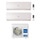 Haier FLEXIS PLUS R32 Climatizzatore a parete dual split inverter Wi-Fi bianco | unità esterna 7 kW unità interne 7000+12000 BTU 3U70S2SR5FA+AS[20|35]S2SF1FA-MW3