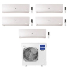 Immagine di Haier FLEXIS PLUS R32 Climatizzatore a parete penta split inverter Wi-Fi bianco | unità esterna 12.5 kW unità interne 7000+7000+7000+7000+7000 BTU 5U125S2SN1FA+AS[20|20|20|20|20]S2SF1FA-MW3