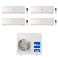Immagine di Haier FLEXIS PLUS R32 Climatizzatore a parete quadri split inverter Wi-Fi bianco | unità esterna 7.5 kW unità interne 7000+7000+7000+24000 BTU 4U75S2SR5FA+AS[20|20|20|71]S2SF1FA-MW3