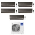 Immagine di Haier FLEXIS PLUS R32 Climatizzatore a parete penta split inverter Wi-Fi nero | unità esterna 12.5 kW unità interne 7000+7000+7000+12000+15000 BTU 5U125S2SN1FA+AS[20|20|20|35|42]S2SF1FA-MB3