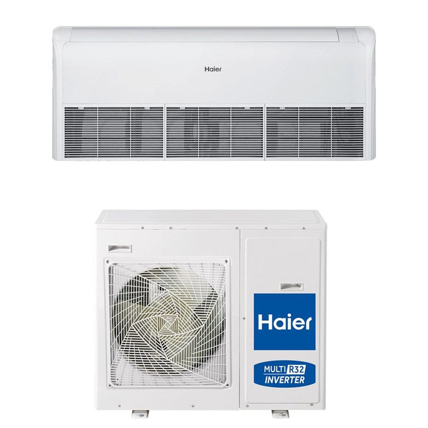 Immagine di Haier SOFFITTO/PAVIMENTO R32 Climatizzatore monosplit inverter | unità esterna trifase 14 kW unità interna 48000 BTU 1U140S2SN1FB+AC140S2SK1FA(H)