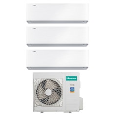 Immagine di Hisense ENERGY PRO X R32 Climatizzatore a parete trial split inverter Wi-Fi bianco | unità esterna 10 kW unità interne 9000+12000+12000 BTU 4AMW105U4RAA+QH[25|35|35]XV3AG