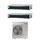 Samsung CANALIZZABILE BASSA/MEDIA PREVALENZA R32 Climatizzatore canalizzabile dual split inverter | unità esterna 10 kW unità interne 12000+12000 BTU AJ100TXJ5KG/EU+AJ0[35|35]TNLPEG