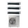 Samsung CANALIZZABILE BASSA/MEDIA PREVALENZA R32 Climatizzatore canalizzabile trial split inverter | unità esterna 10 kW unità interne 9000+9000+9000 BTU AJ100TXJ5KG/EU+AJ0[26|26|26]TNLPEG