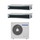 Samsung CANALIZZABILE BASSA/MEDIA PREVALENZA R32 Climatizzatore canalizzabile dual split inverter | unità esterna 8 kW unità interne 9000+12000 BTU AJ080TXJ4KG/EU+AJ0[26|35]TNLPEG