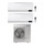 Samsung CEBU R32 Climatizzatore a parete dual split inverter Wi-Fi bianco | unità esterna 10 kW unità interne 9000+9000 BTU AJ100TXJ5KG/EU+AR[09T|09T]XFYAWKNEU