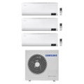 Immagine di Samsung CEBU R32 Climatizzatore a parete trial split inverter Wi-Fi bianco | unità esterna 8 kW unità interne 7000+18000+18000 BTU AJ080TXJ4KG/EU+AR[07T|18B|18B]XFYAWKNEU