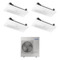Immagine di Samsung CASSETTA 1 VIA WINDFREE R32 Climatizzatore a cassetta quadri split inverter bianco | unità esterna 10 kW unità interne 9000+9000+9000+9000 BTU AJ100TXJ5KG/EU+AJ0[26|26|26|26]TN1DKG/EU