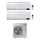 Samsung WINDFREE AVANT R32 Climatizzatore a parete dual split inverter Wi-Fi bianco | unità esterna 10 kW unità interne 12000+12000 BTU AJ100TXJ5KG/EU+AR[12T|12T]XEAAWKNEU