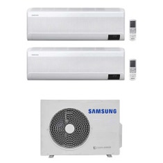 Immagine di Samsung WINDFREE AVANT R32 Climatizzatore a parete dual split inverter Wi-Fi bianco | unità esterna 5.2 kW unità interne 7000+12000 BTU AJ052TXJ3KG/EU+AR[07T|12T]XEAAWKNEU