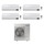 Samsung WINDFREE AVANT R32 Climatizzatore a parete quadri split inverter Wi-Fi bianco | unità esterna 10 kW unità interne 7000+7000+7000+12000 BTU AJ100TXJ5KG/EU+AR[07T|07T|07T|12T]XEAAWKNEU