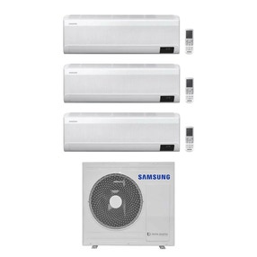 Immagine di Samsung WINDFREE AVANT R32 Climatizzatore a parete trial split inverter Wi-Fi bianco | unità esterna 8 kW unità interne 9000+12000+18000 BTU AJ080TXJ4KG/EU+AR[09T|12T|18B]XEAAWKNEU