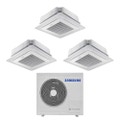 Immagine di Samsung CASSETTA 4 VIE MINI WINDFREE R32 Climatizzatore a cassetta trial split inverter bianco | unità esterna 6.8 kW unità interne 9000+12000+18000 BTU AJ068TXJ3KG/EU+AJ0[26|35|52]TNNDKG/EU